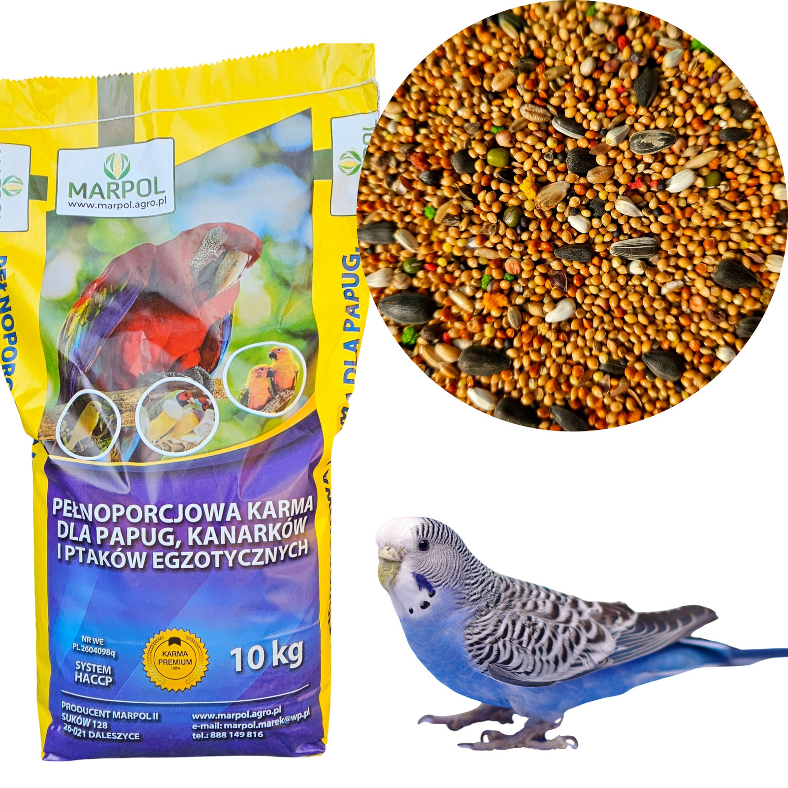 Krmivo Pro Papoušky Malé Vlnité Papoušek Malý Papoušek Vlnitý 10 Kg