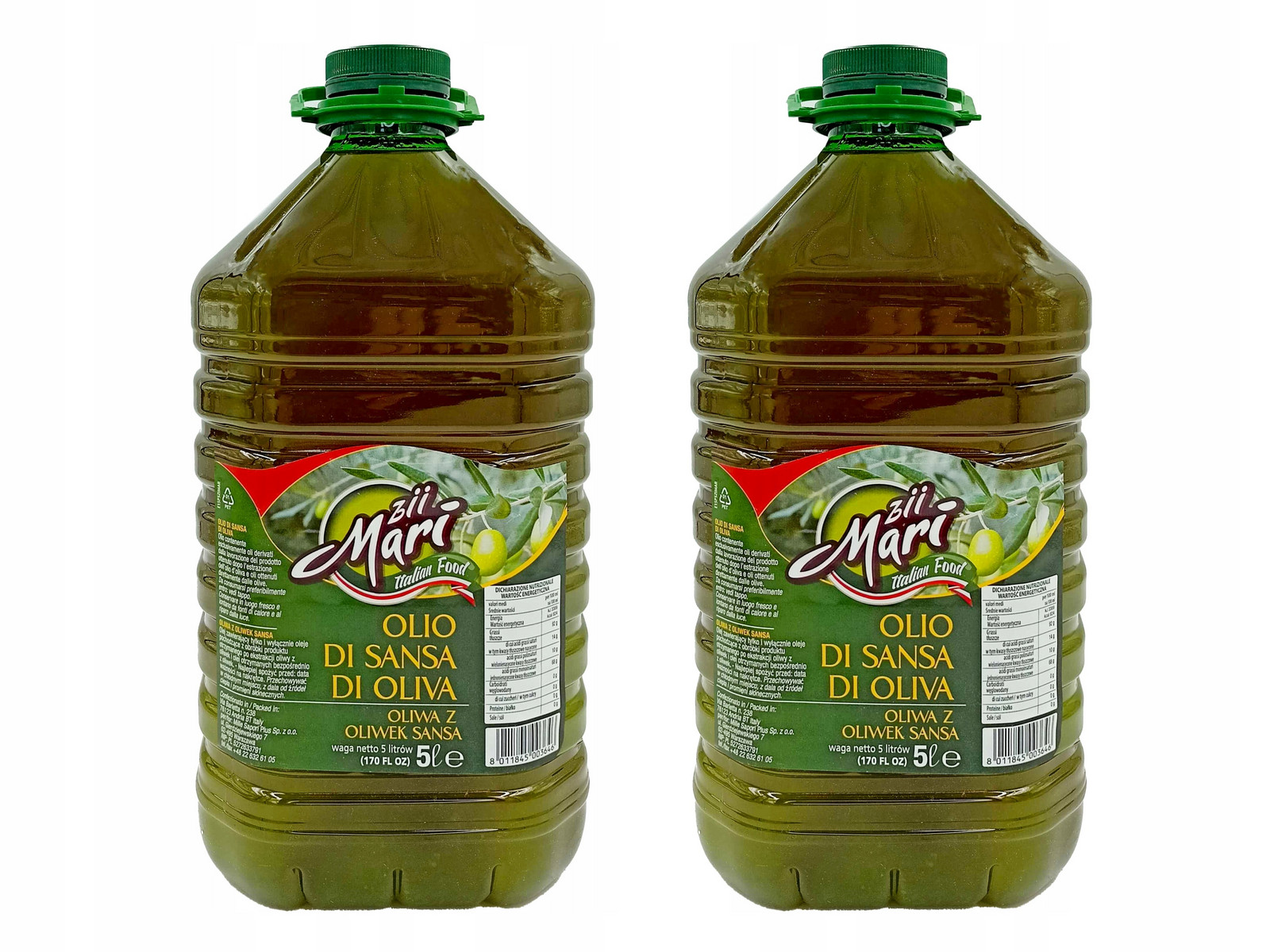 Zii Mari Oliva Z Olivek 2 x 5l Sansa Bańka 10l