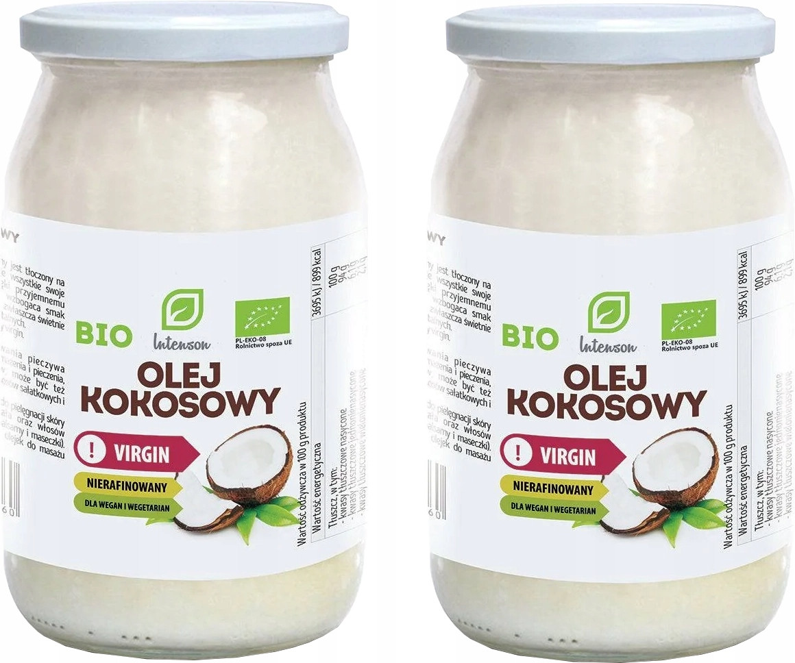 2x Intenson Kokosový olej Bio Virgin 900ml