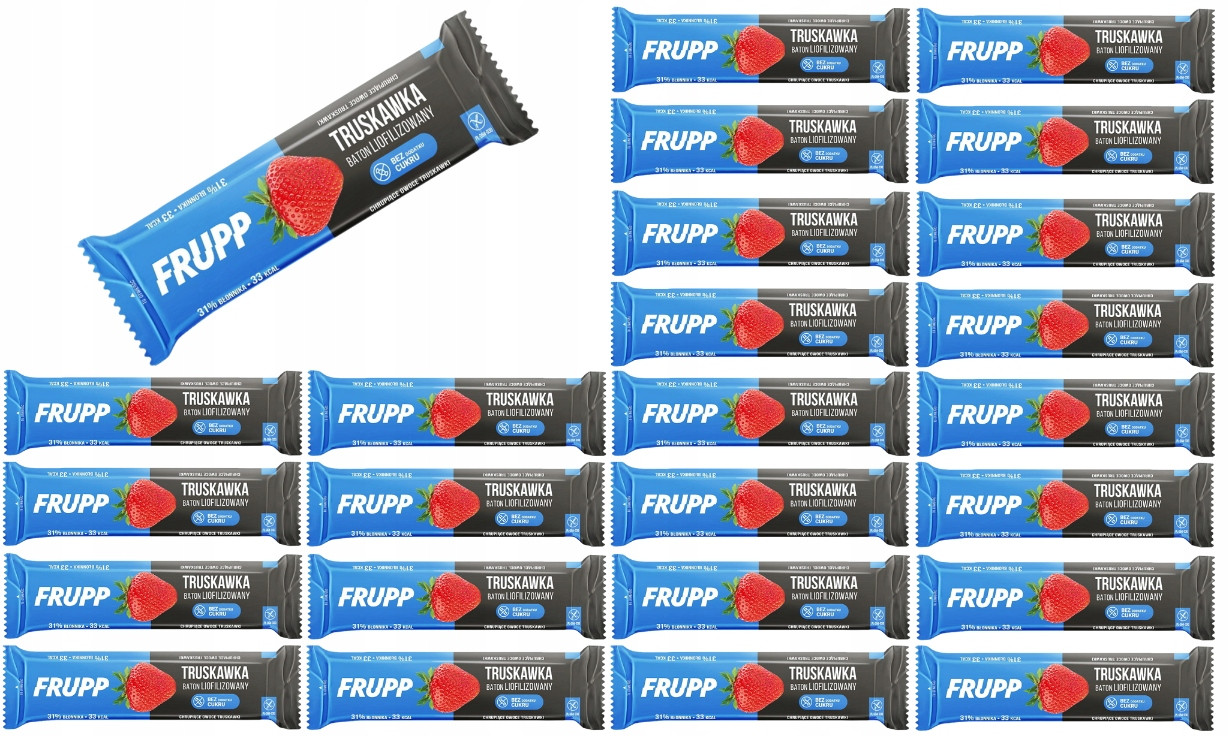 25x Frupp lyofilizovaná jahoda 10g bez lepku