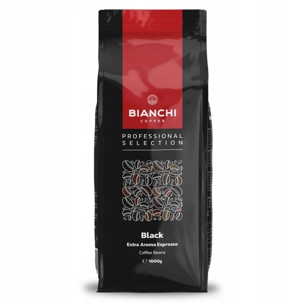 Káva Zrnková Bianchi Black 1000 g – 60% Arabica, 40% Robusta Bulharsko
