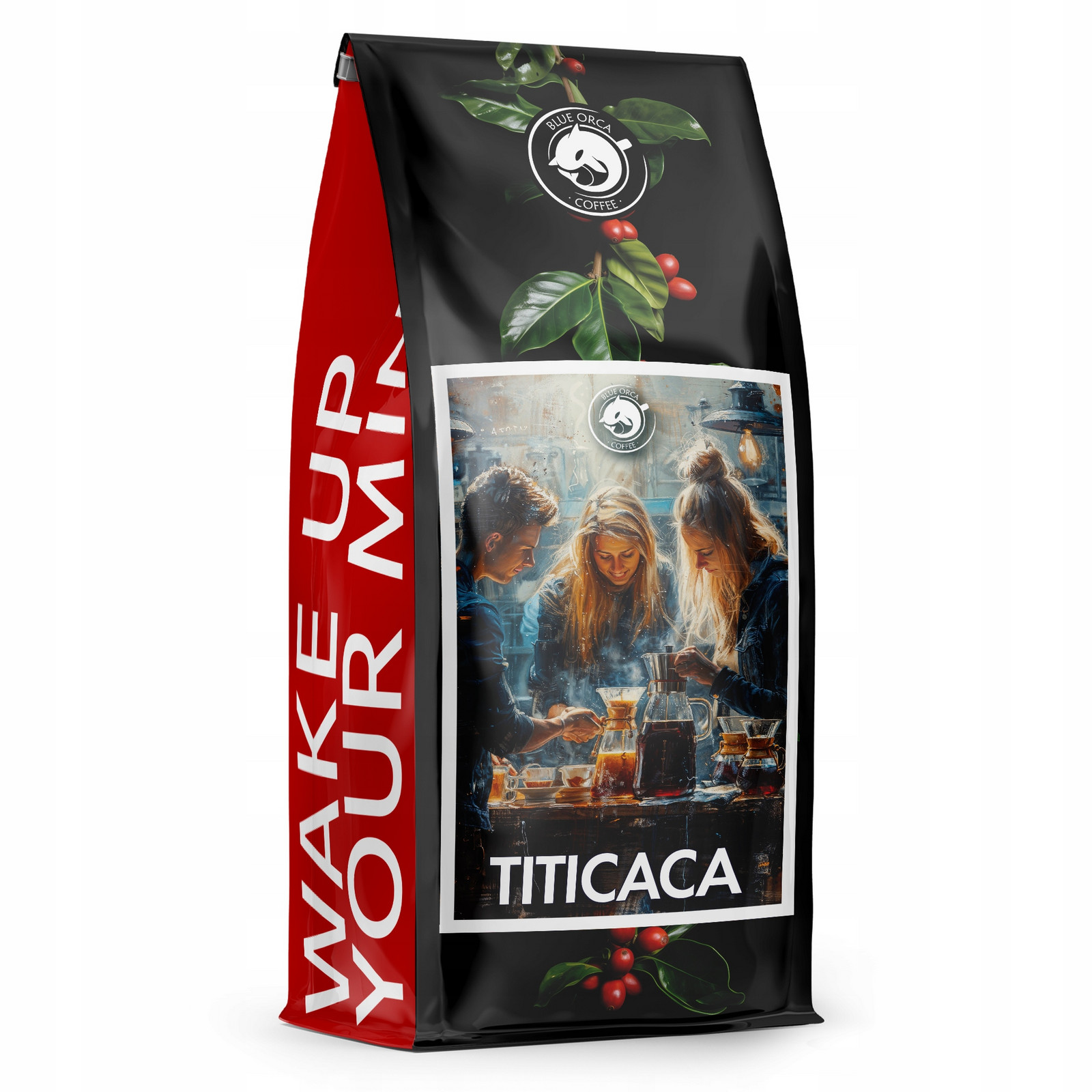 Káva zrnková 1kg Titicaca 100% Arabica Čerstvě pražená Blue Orca Dárek