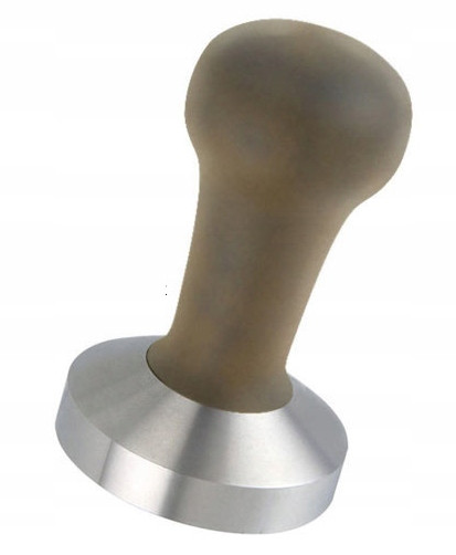 Motta tamper ocel. s dřevěnou rukojetí 52 mm plochý