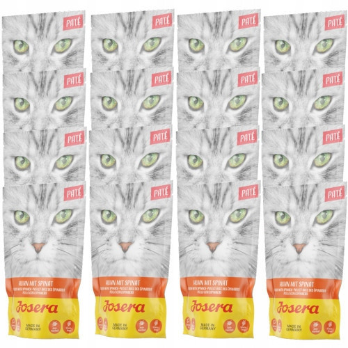 Josera Pate Kuře se špenátem sada 16x85g