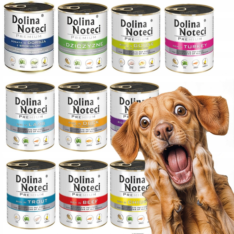 Dolina Noteci Premium Vlhké Krmivo Pro Psy Sada MIX Chutí 10x800G