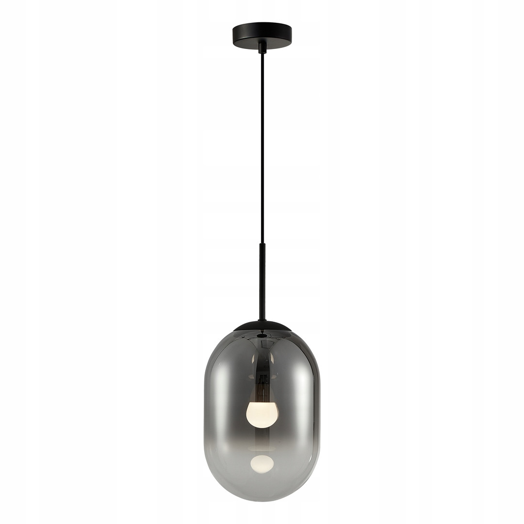 ML0323 Závěsné svítidlo černé skleněné 1xE14 fi 240 Alias Black Eko-light