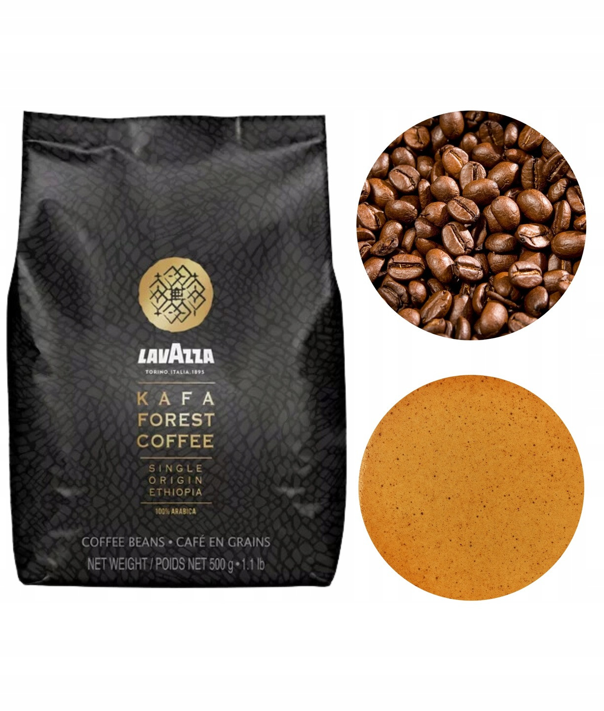 Lavazza Kafa Forest Coffee káva zrnková arabica 500g