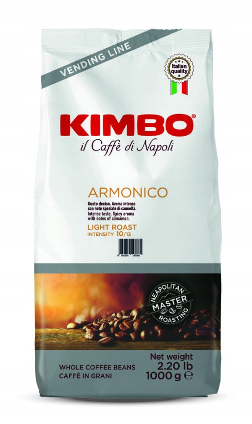 Káva káva značky Kimbo Armonico Vending Line Arabica a Robusta 1kg