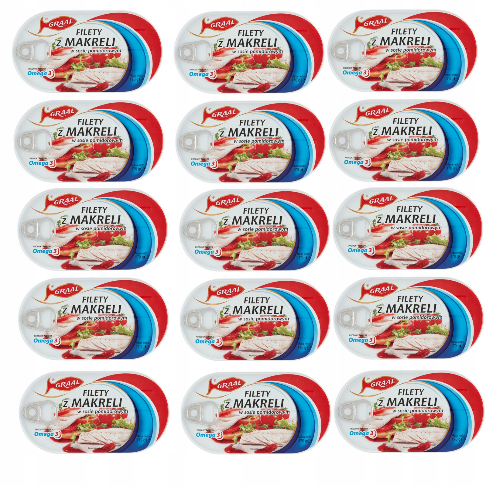 Filety z makrely v rajčatové omáčce Graal 170g