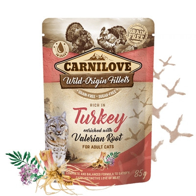 Carnilove Rich in Turkey Enriched with Valerian 24x85 g