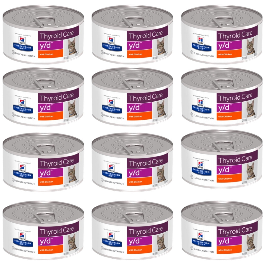 Hill's Pd Feline y/d Krmivo pro kočky s hypertyreózou 24x 156g