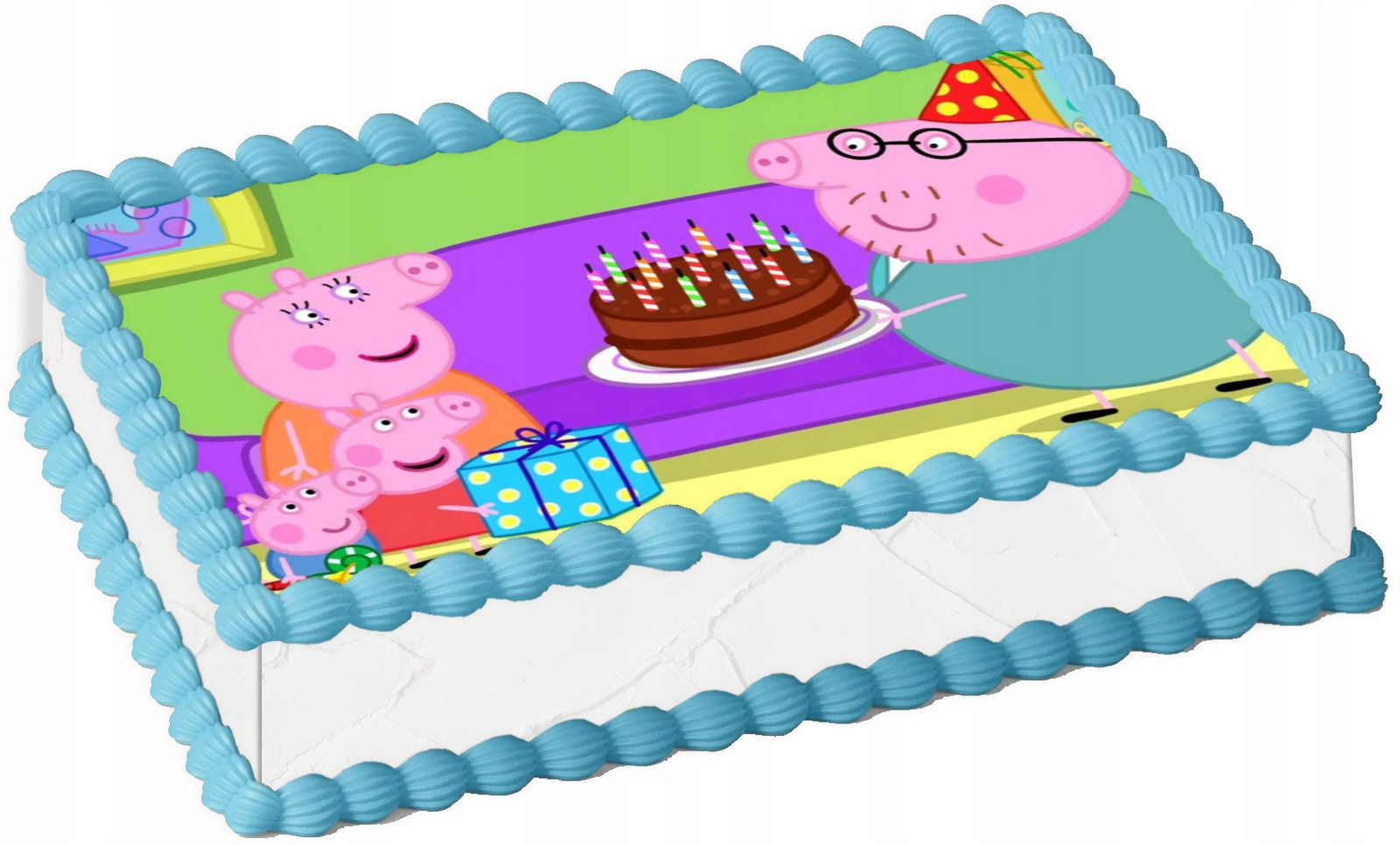 oplatek na dort A4 prasátko Pepa Pig Narozeniny