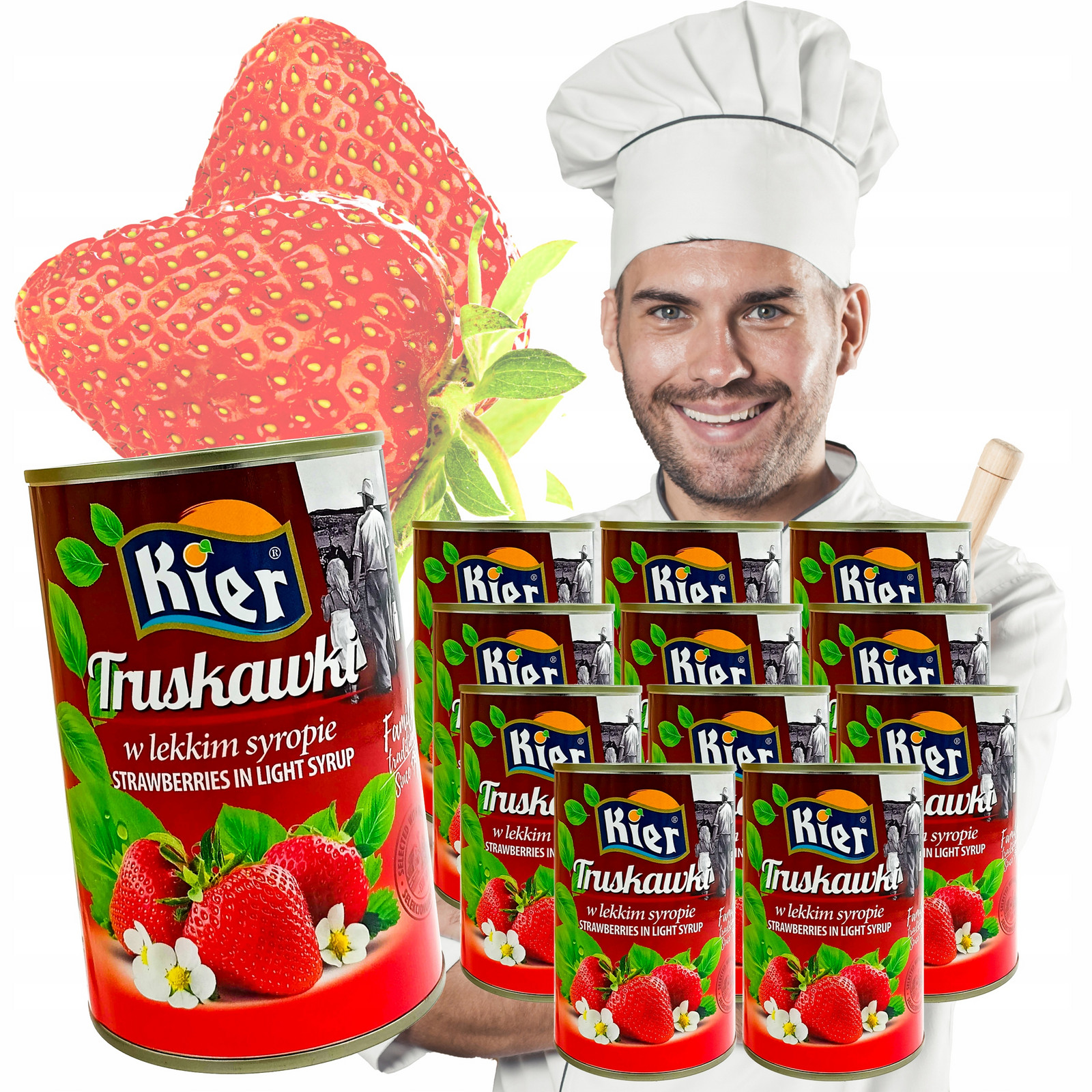 jahody V Lehkém Sirupu 12X410G Kier