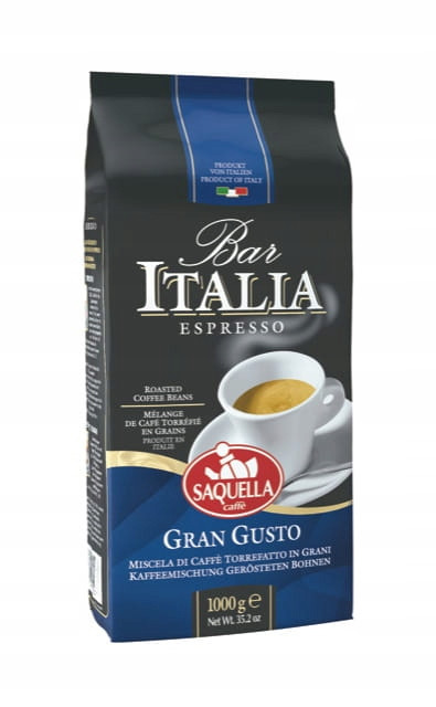 Saquella Káva zrnková Gran Gusto Bar Italia 1kg