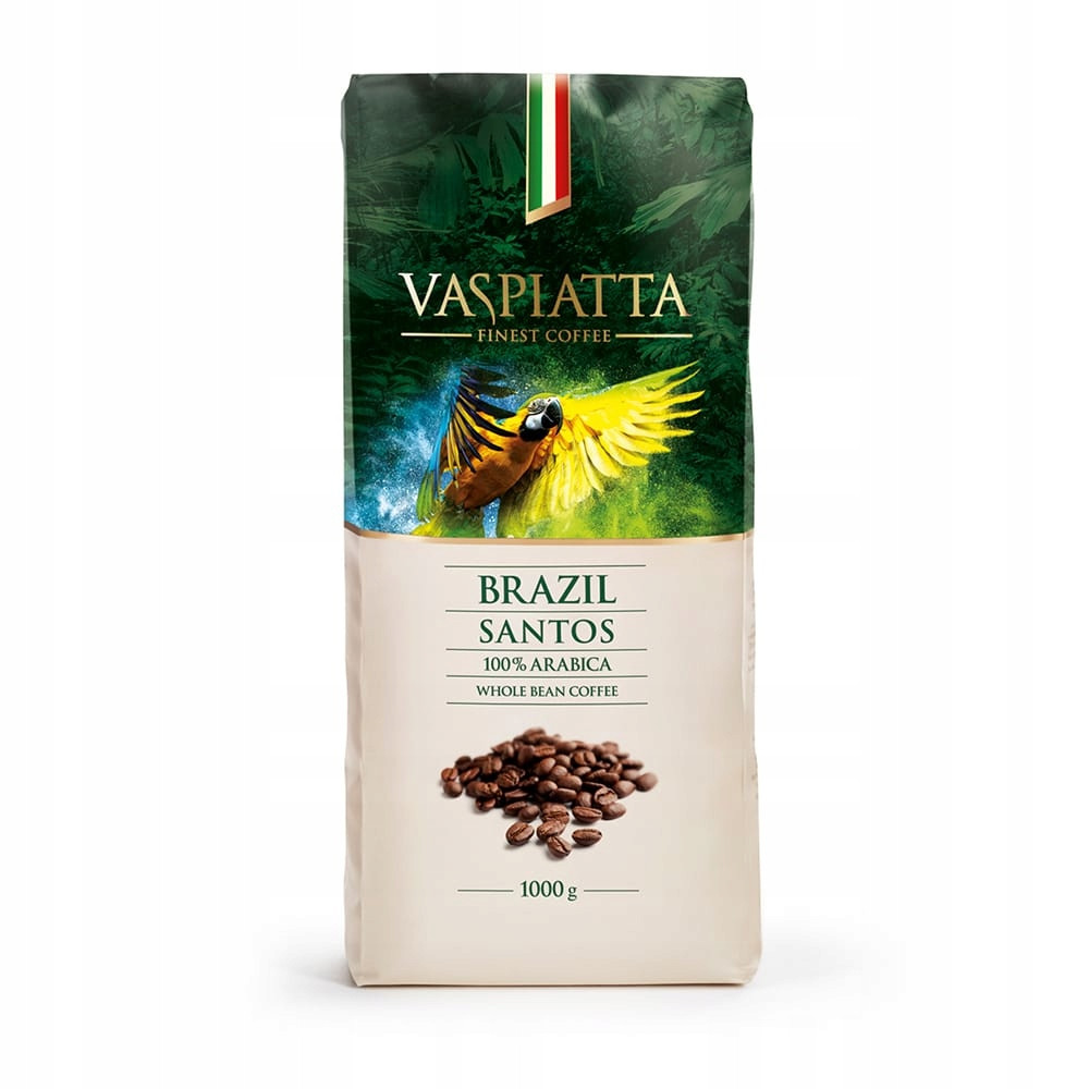 Káva zrnková Arabica Vaspiatta Brazil Santos 1000 g