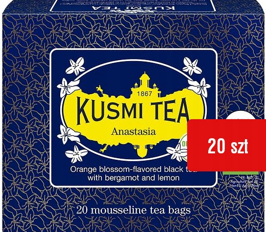 Anastasia Kusmi Tea sáčky 20 ks čaj černý aromatický citrusový