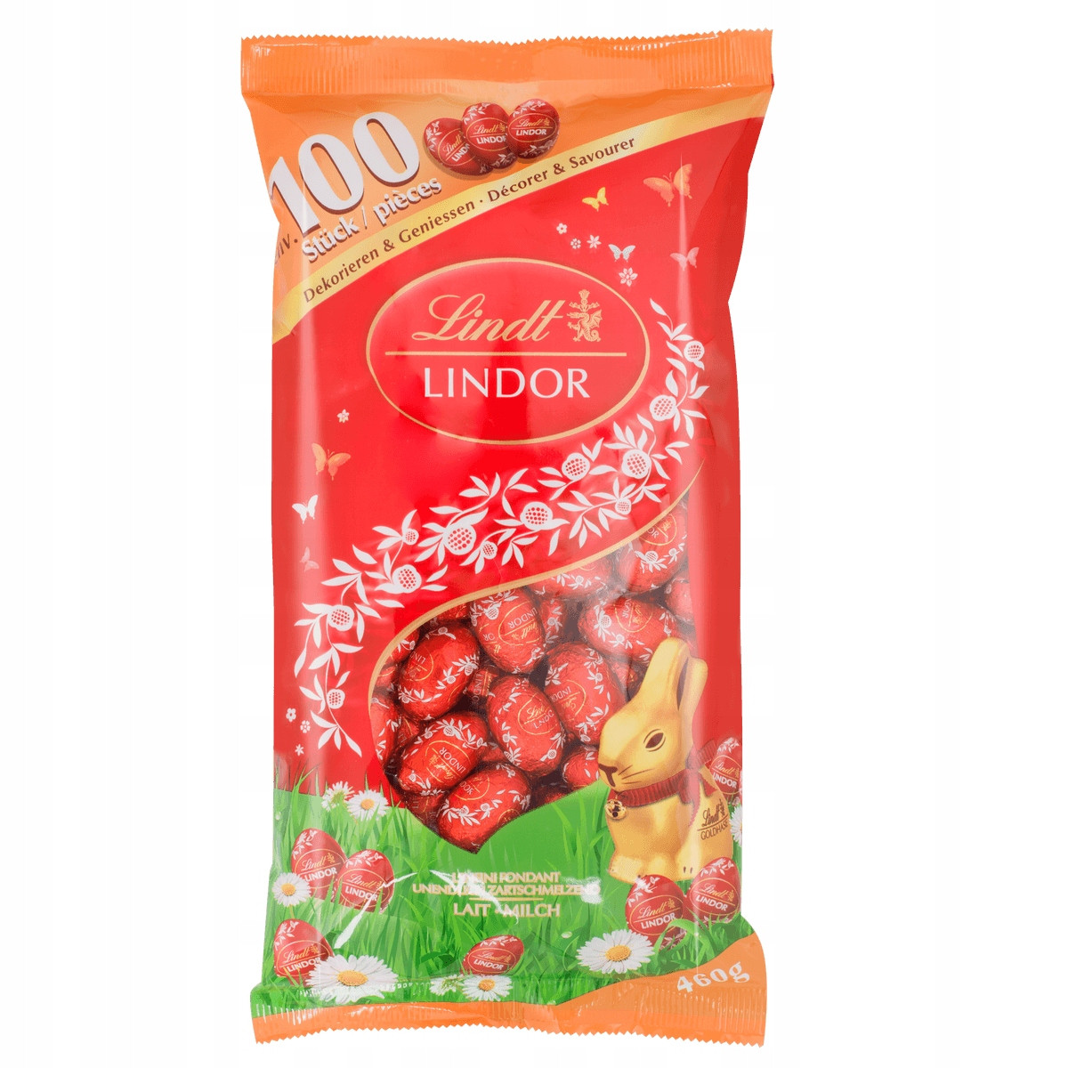 Vajíčka Lindor mléčná čokoláda 460g
