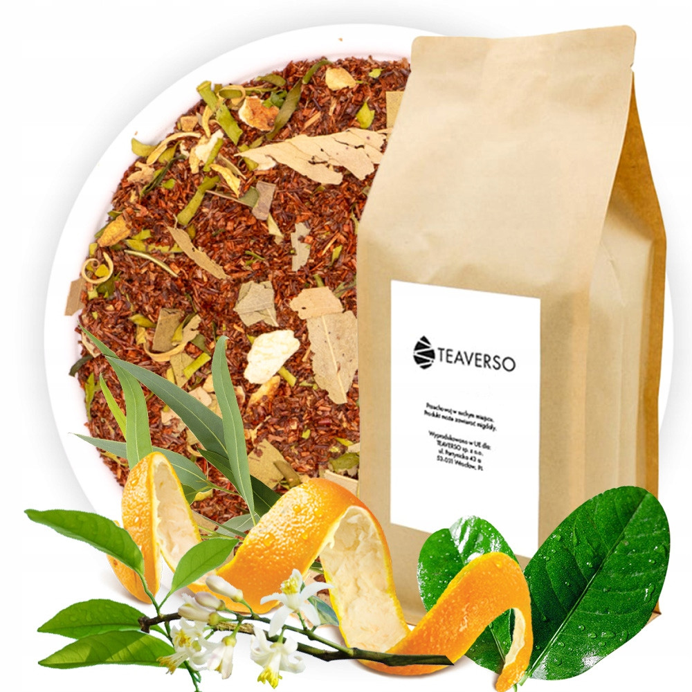 Čaj Rooibos Cuba Libre Pomeranč Limetka Eukalyptus Teaverso 1000G