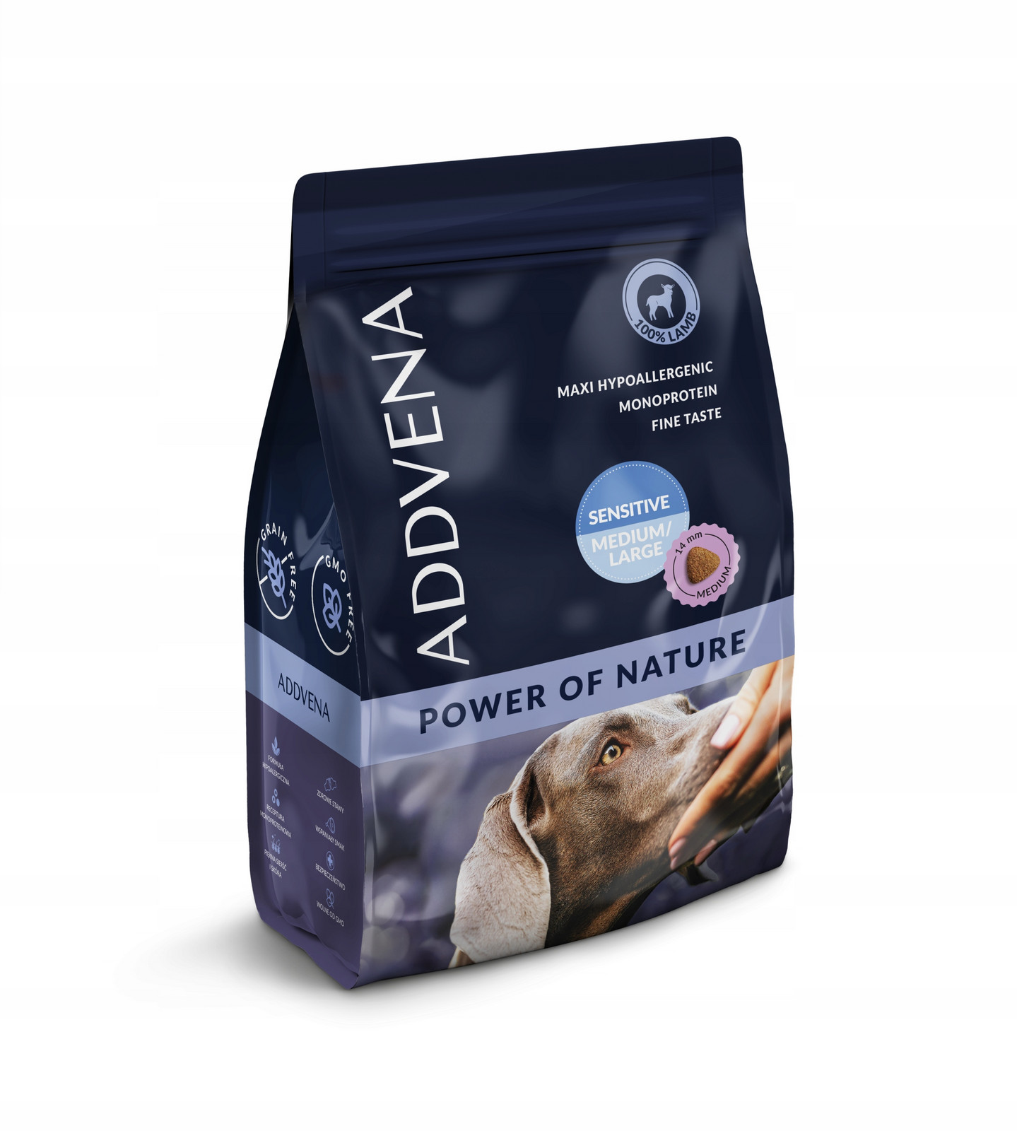 Addvena Power Of Nature Sensitive Medium/large 5kg krmivo pro psy vra