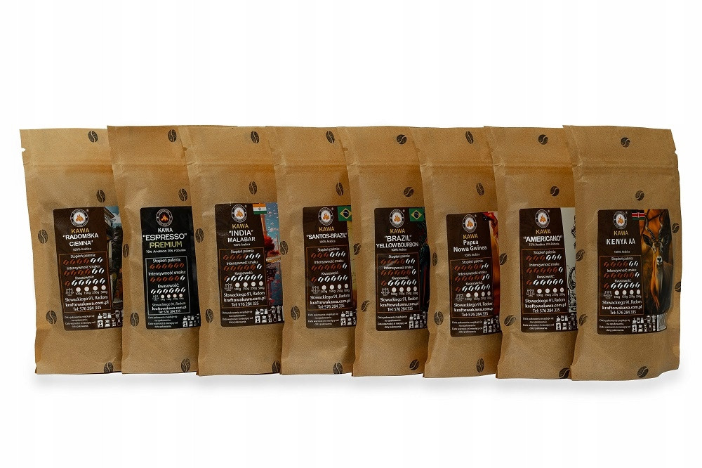 Startovací sada Kraftových káv 8x100g Arabica 100%
