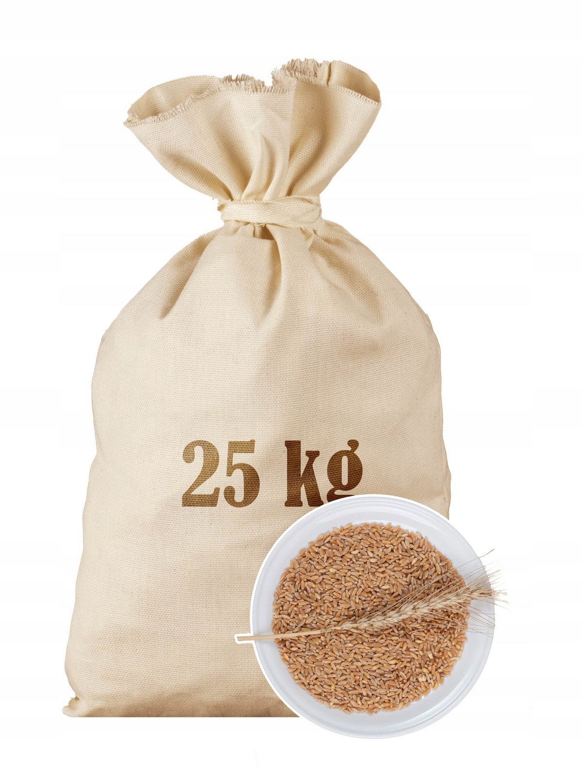 Pšenice Zrno 25kg Přírodní Pšeničné zrno Sáček