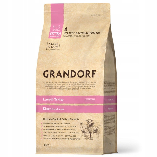 Grandorf Cat Lamb & Turkey Kitten 2kg