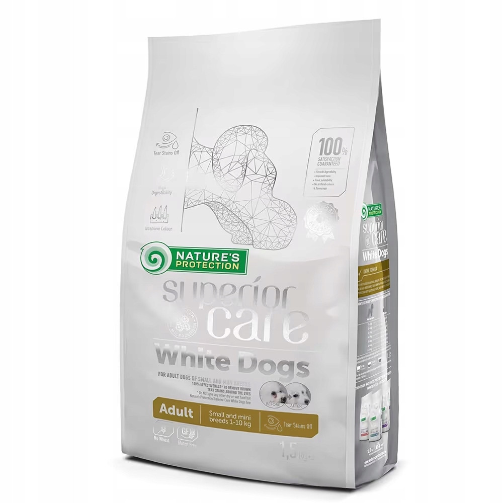 Natures Protection Superior Care White Dogs Adult 1,5 kg