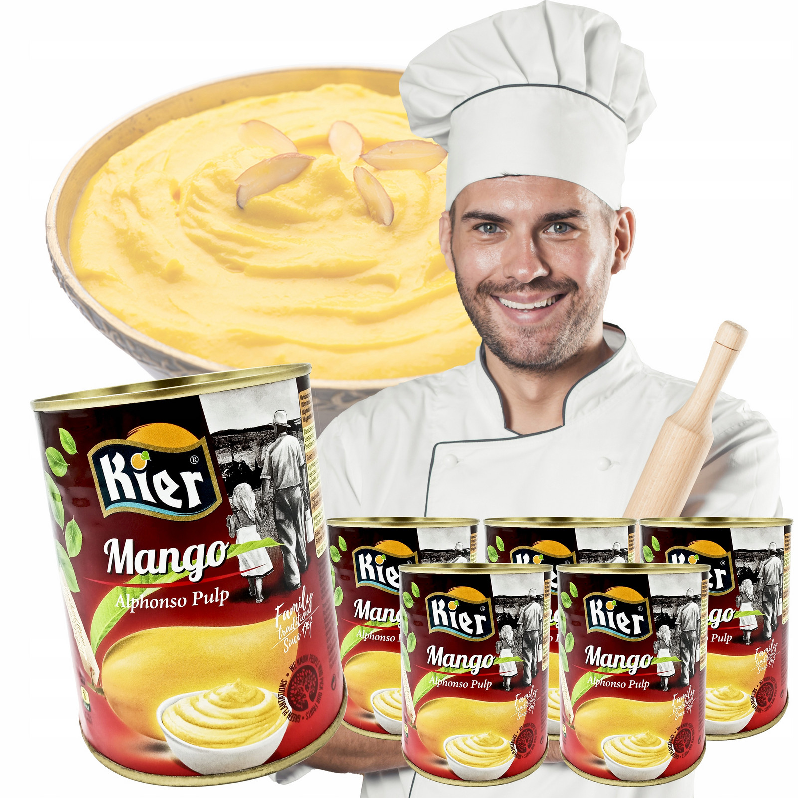 Mango pyré Alphonso 850G X 6 Svářečka