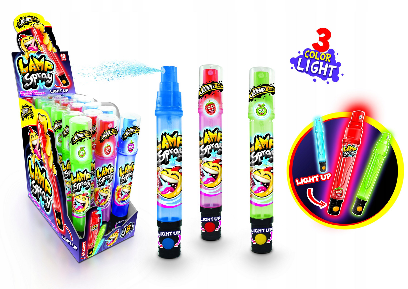 Lízátko tekuté Johny Bee Lamp Spray 18ks