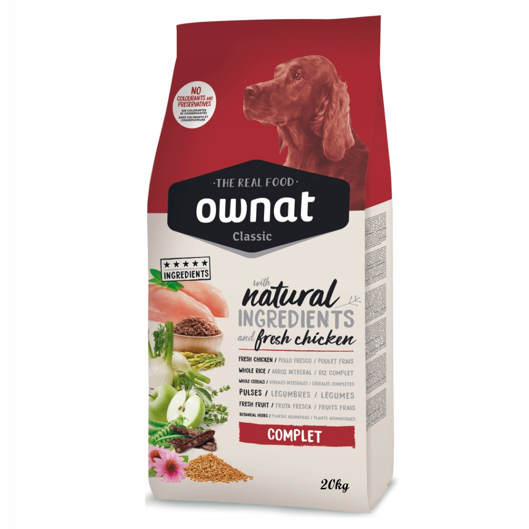 Ownat Classic Complet 20 kg Suché Krmivo pro psa bohaté na čerstvé kuře