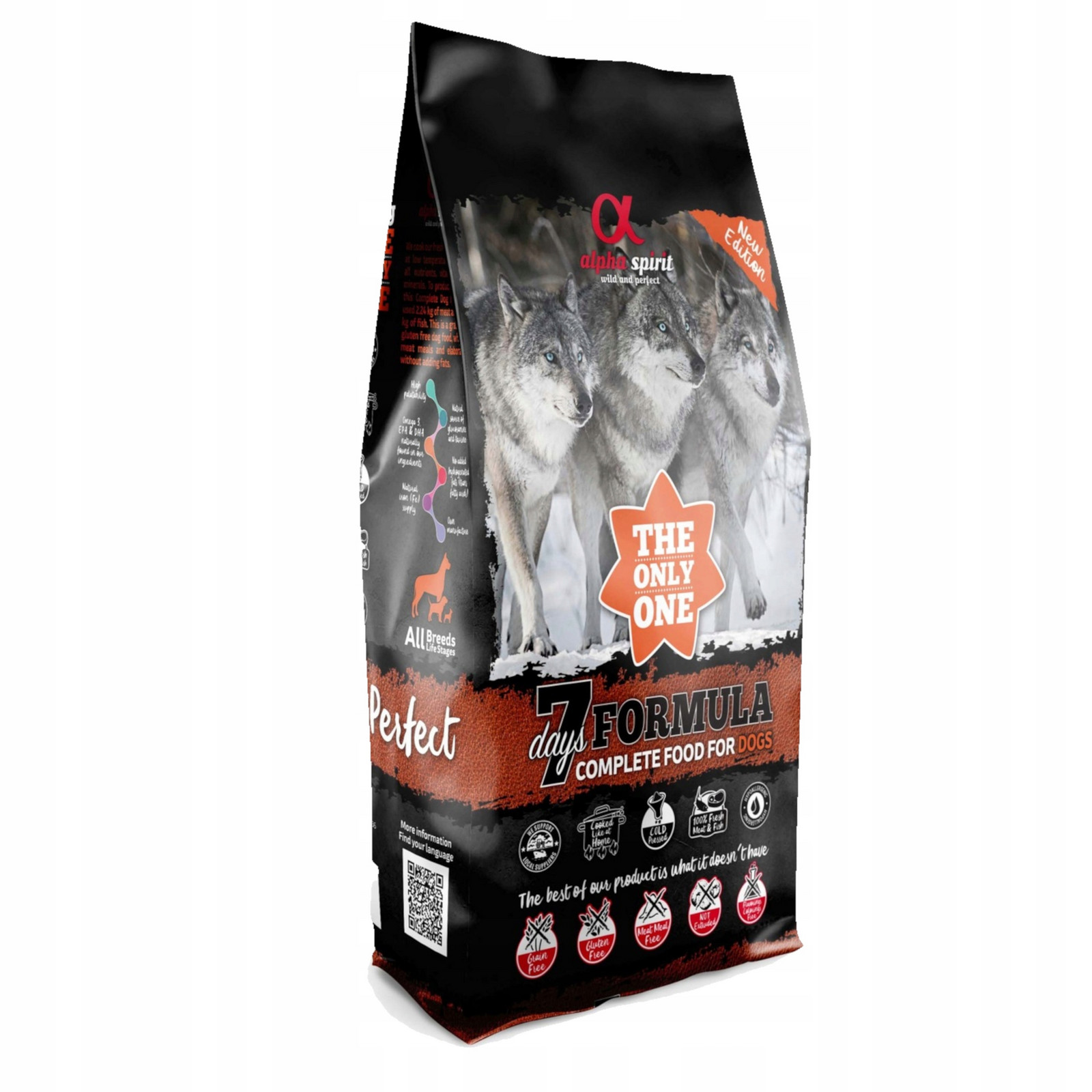 Suché Krmivo Alpha Spirit The Only One Dog Food 7 Days 2 x 12 kg