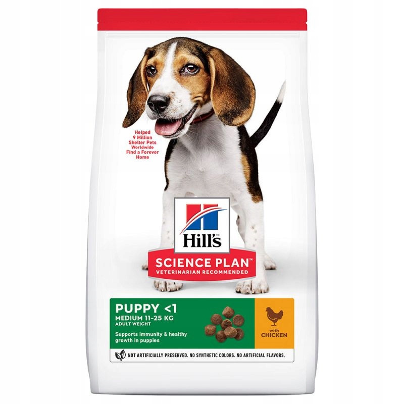 Suché krmivo pro psy Hill's Science Plan Puppy <1 Medium, kuře 14 kg