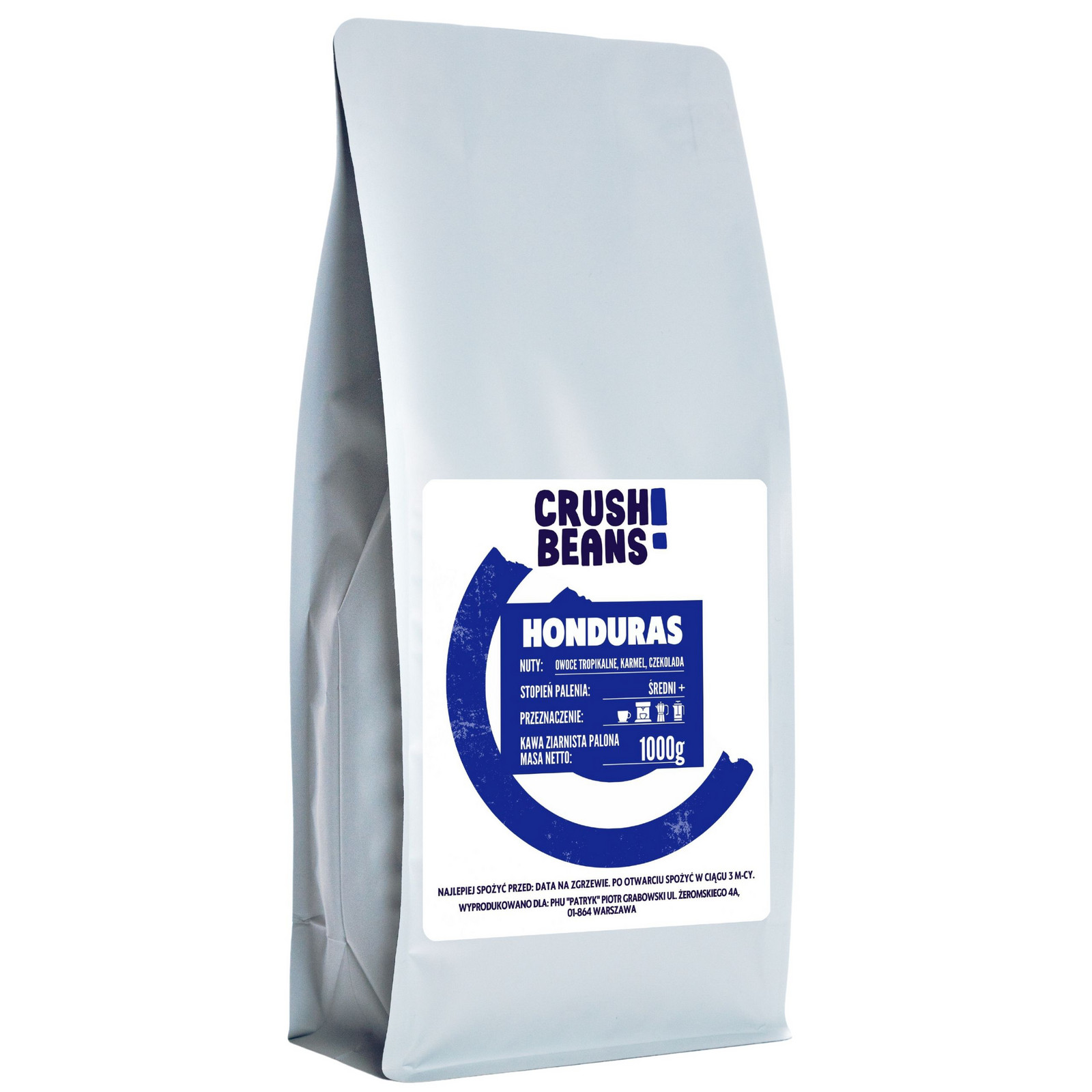 Zrnková káva 1kg Honduras Crush Beans Arabica