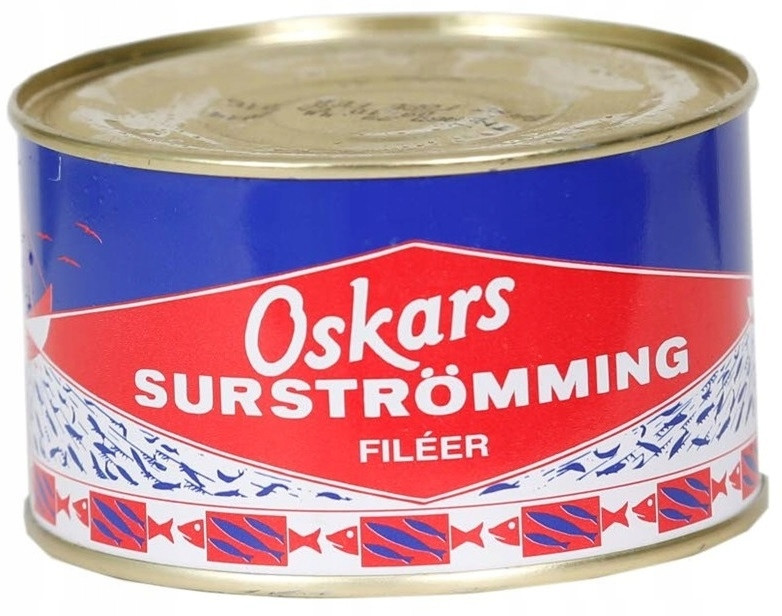 Nakládané sledě Oskars Surstromming fileer 0,44 kg