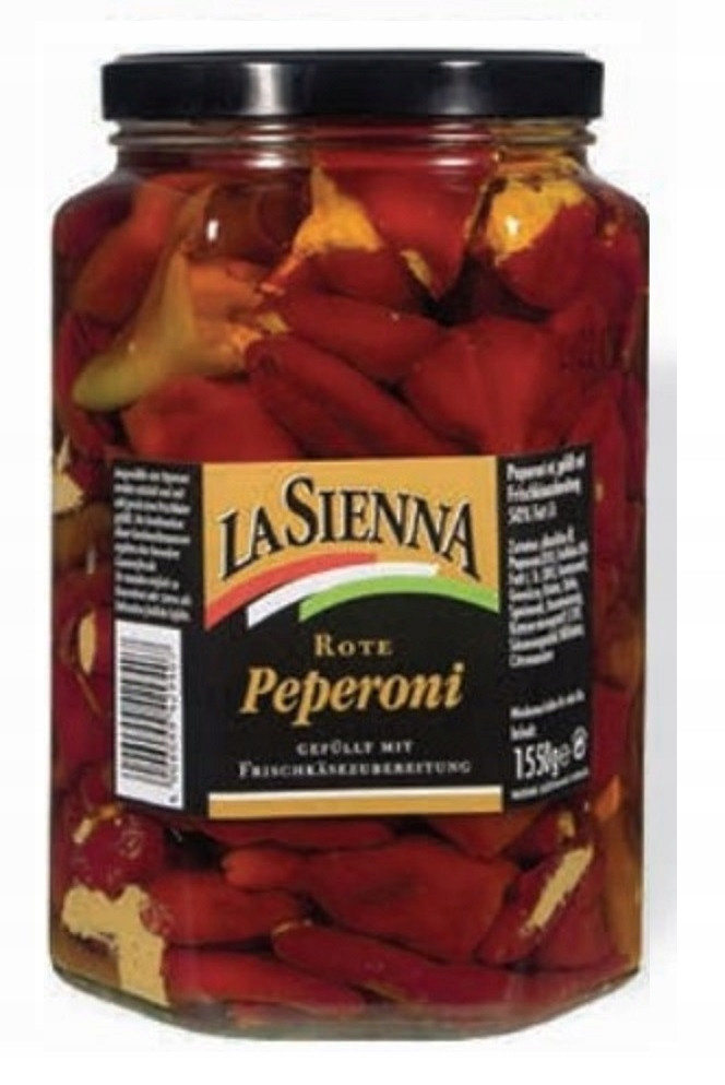 Pikantní feferonky se sýrem La Sienna 1550 g Antipasti