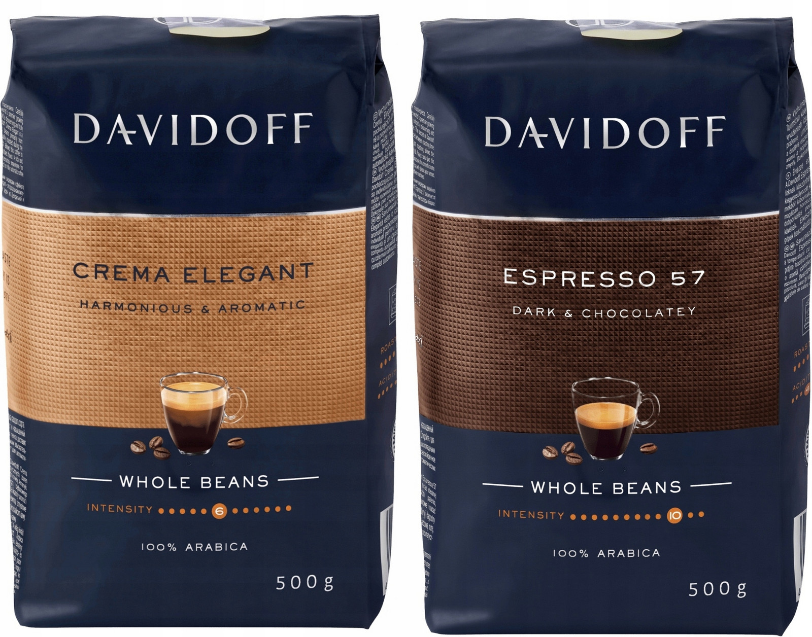 Káva Davidoff Set Crema & Espresso Zrnková 2x 500g