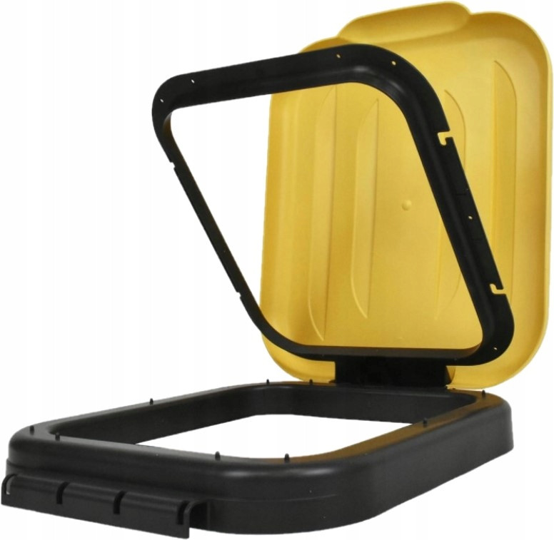 Víko Koše Na Tříděný Odpad Žluté Víko Na Koš 120 L Stojan