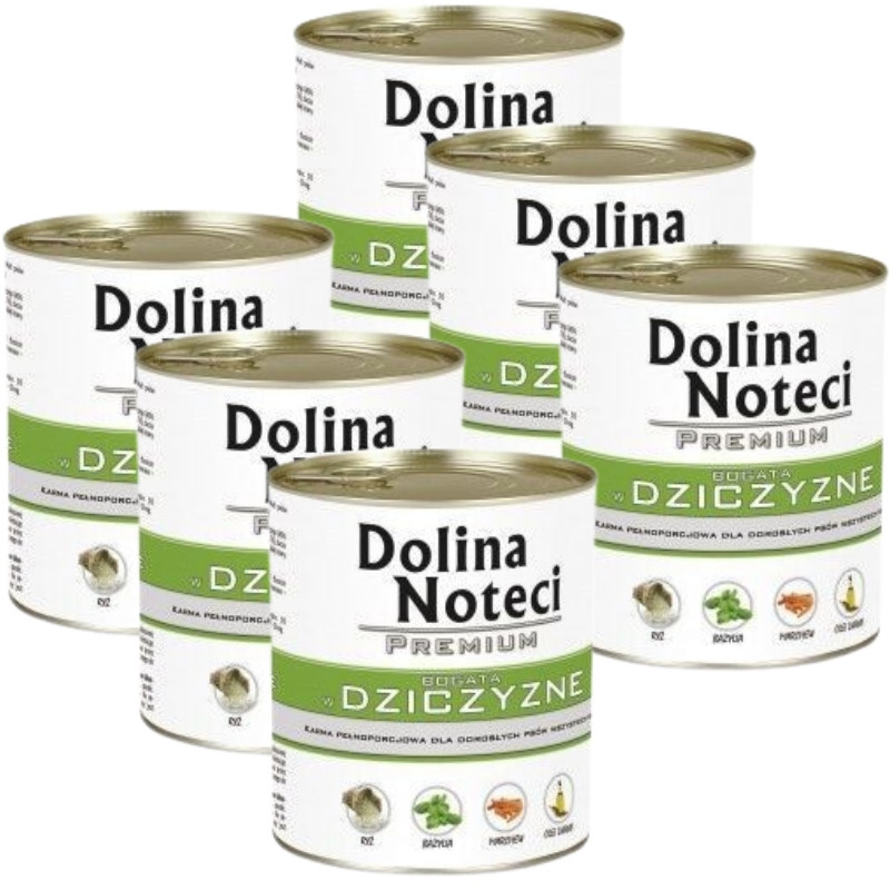 Dolina Noteci Premium bohaté na zvěřinu 6 x800g