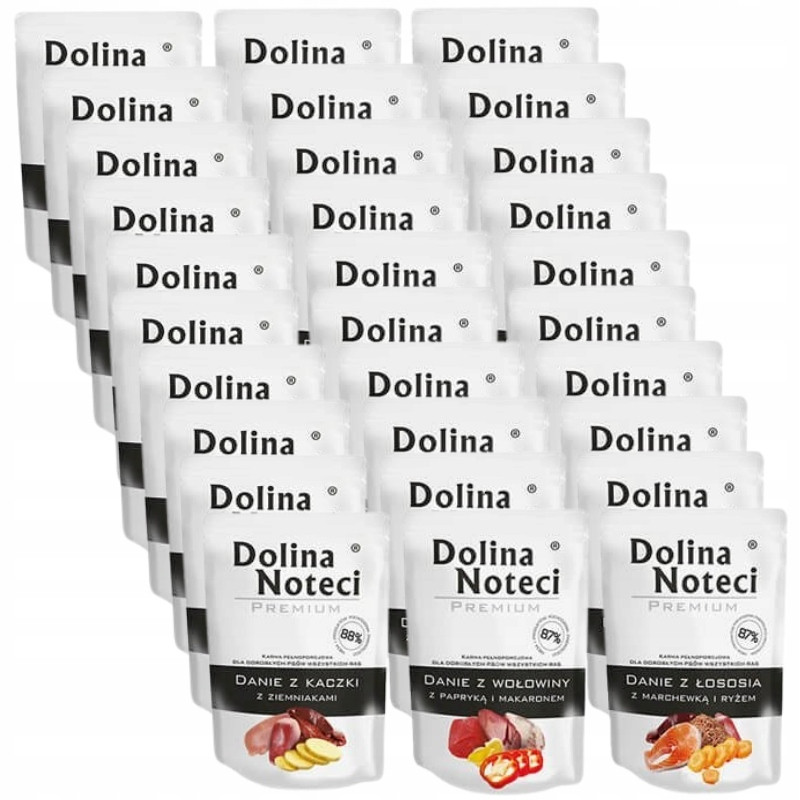 Dolina Noteci Jídlo Mix Chutí 30x100g-krmivo mokré pro psa