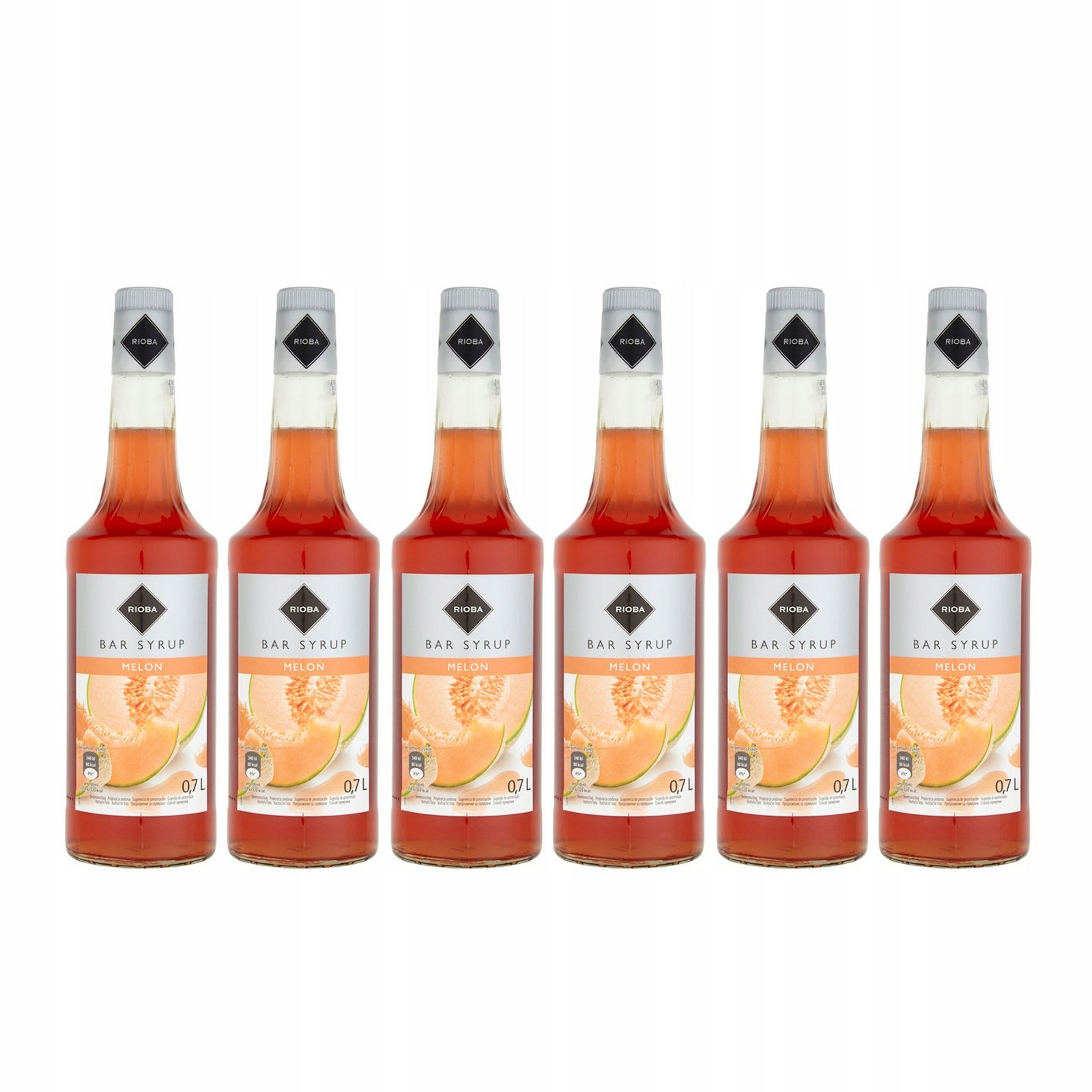 6x barmanský sirup Rioba do nápojů Melon 0,7
