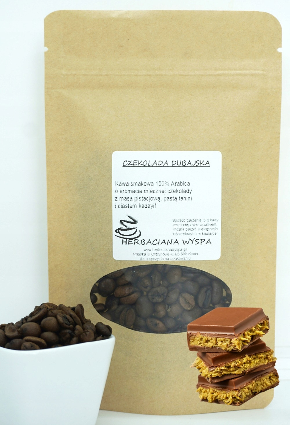 Dubajská Čokoláda 500 g káva ochucená káva-melíme bonus Nejlepší