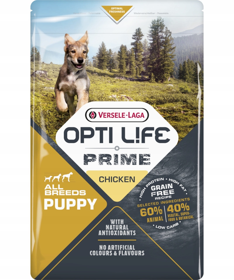Versele-laga Opti Life Prime Puppy 2,5 kg krmivo pro štěňata s kuřecím masem