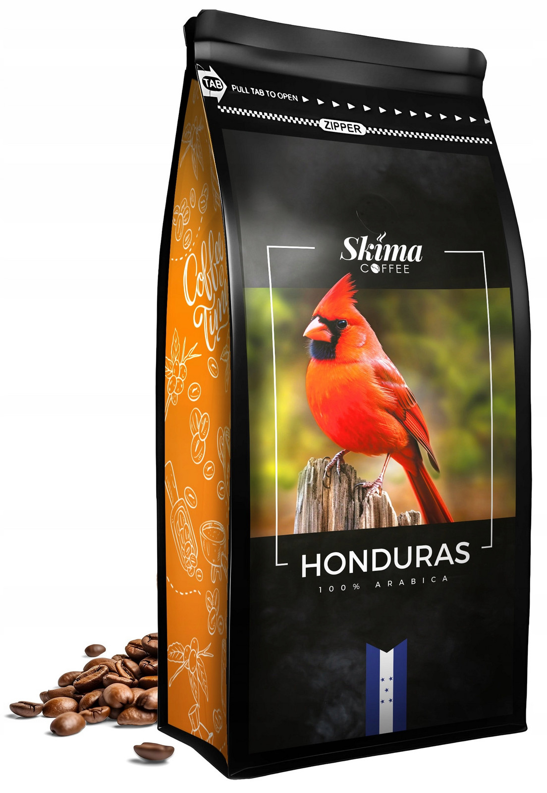 Káva zrnková 1 kg Honduras 100% Arabica Čerstvě pražená do kávovaru Dárek