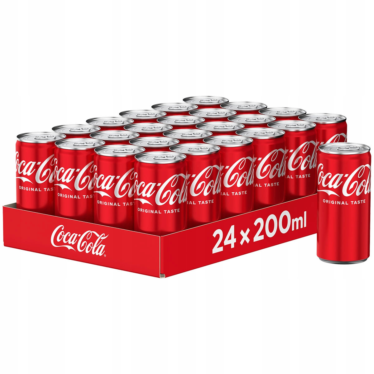 Sycený nápoj Coca-cola 200 ml x 24 ks v plechovce