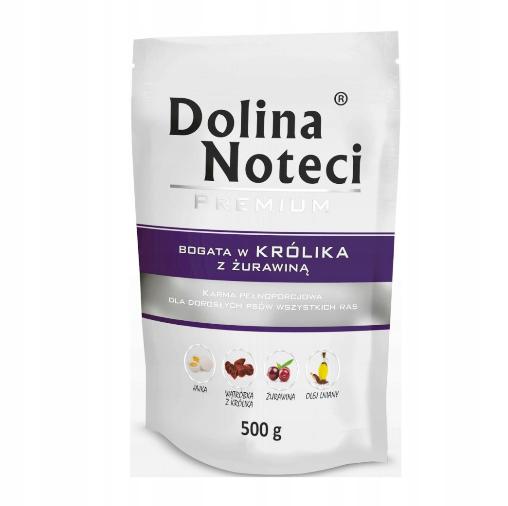 Dolina Noteci Premium Rabbit Králík s brusinkami 10x500g pro všechna plemena