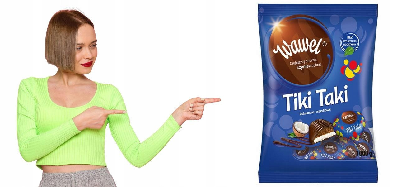 Bonbóny Wawel Tiki Takové kokosovo-ořechové 1 kg