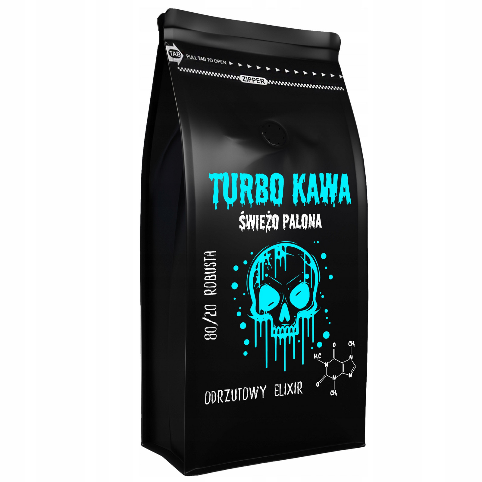 Turbo Káva zrnková Pro kávovar 1kg 80/20 Robusta/Arabica Trysková Elixir