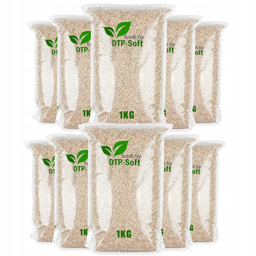 slunečnicová semínka loupaná 10kg svěží přírodní 100% Foods Top 10 x 1kg