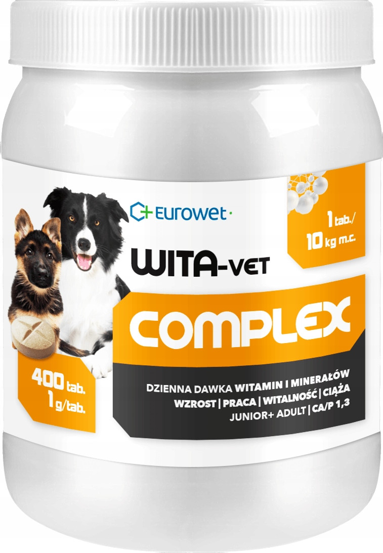 Eurowet Wita-vet Complex 1G krmivo pro psy 400 tablet