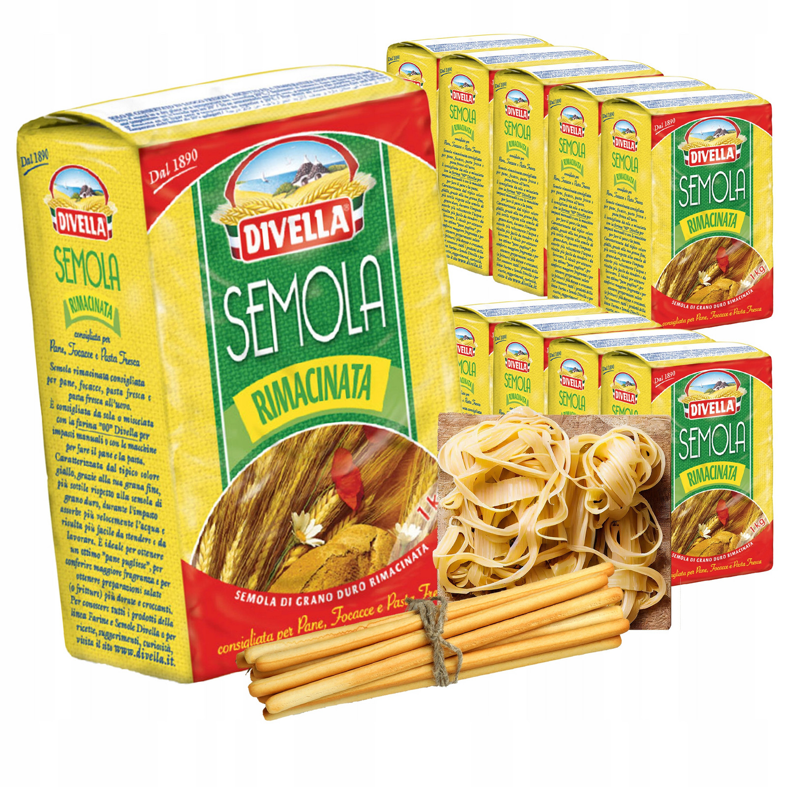Mouka Semola Rimacinata 1kg x 10 Semolina 10kg